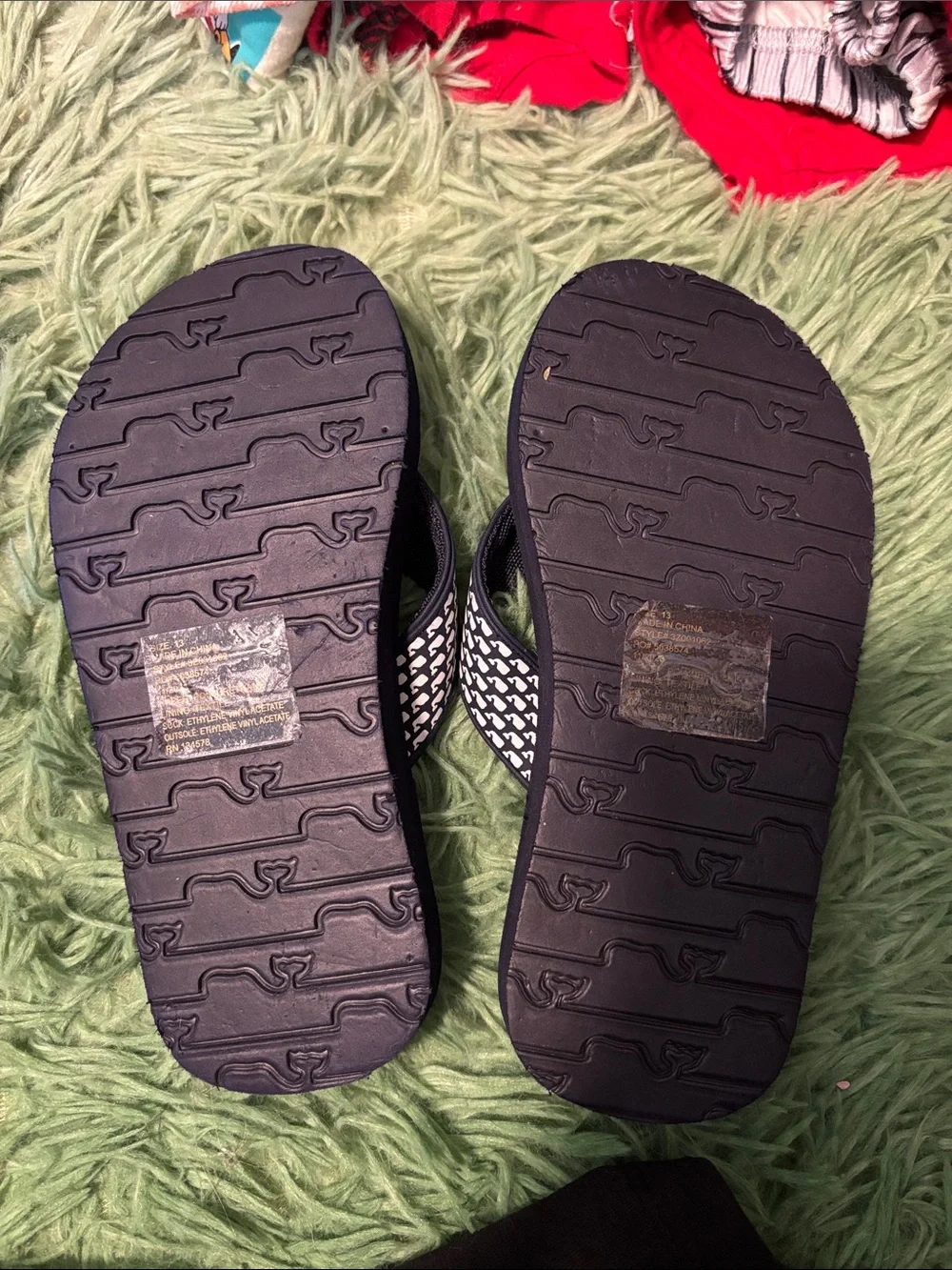 Little Boys Vineyard Vine Navy Flip Flops